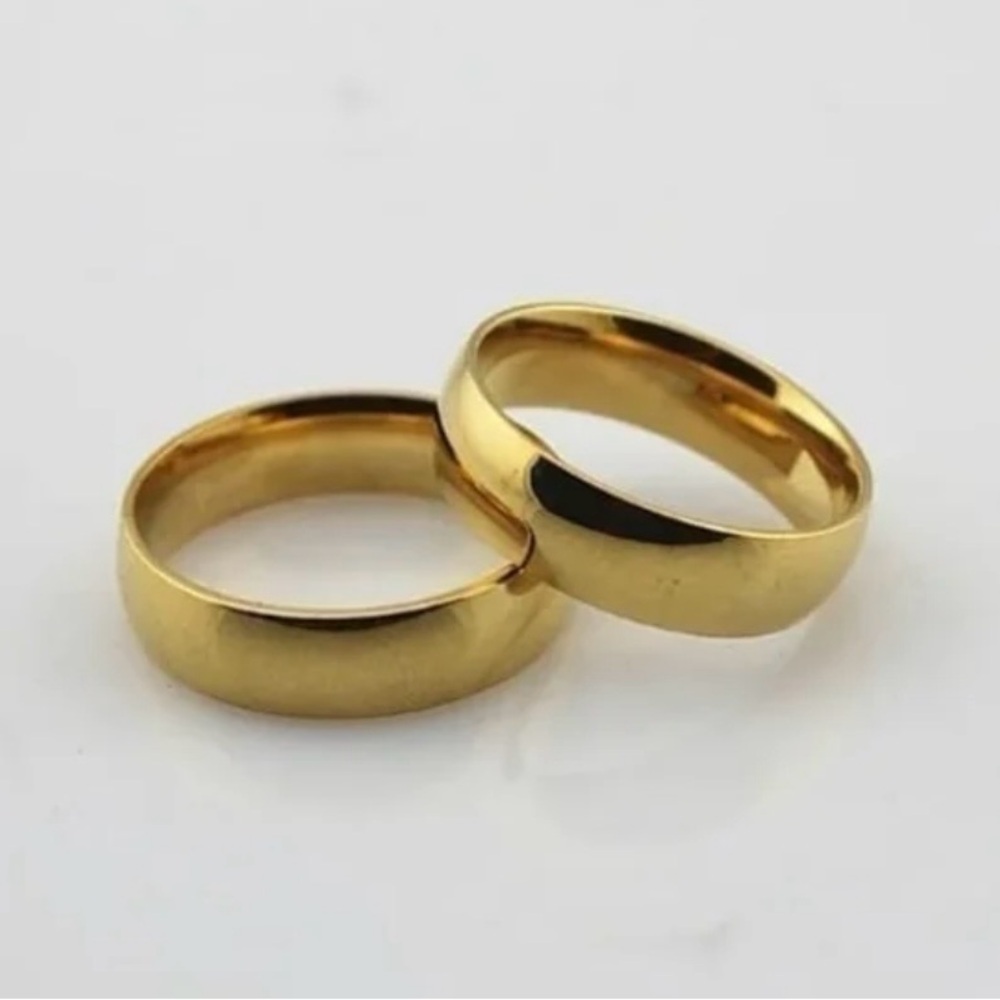 18K Gold Wedding Engagement Anniversary Promise Ring Band - Picture 6 of 7